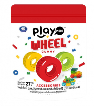 KẸO DẺO BÁNH XE PLAYMORE 27G GUMMY PLAYMORE WHEEL 27G (GÓI)