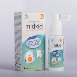 XỊT CHỐNG SÂU RĂNG MIKID. PHÒNG NGỪA SÂU, SÚN, MỦN RĂNG Ở TRẺ NHỎ 1 TUỔI (HỘP)