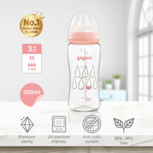 BÌNH SỮA PIGEON T-ESTER PLUS – GIỌT SƯƠNG 200ML -300ML (CÁI)
