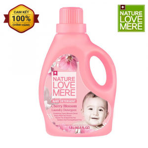 Nước XẢ NATURE LOVE MERE HÀN CHERRY BLOSSOM HOA ANH ĐÀO - LÁ CÂY BẠCH ĐÀN 1800ML (bình)