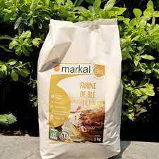 BỘT MÌ TRẮNG HỮU CƠ ĐA DỤNG T55, T65 MARKAL BIO ORGANIC 1KG (GÓI)