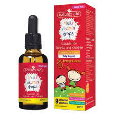 VITAMIN TỔNG HỢP NATURES AID MINI DROPS MULTIVITAMIN, ANH TĂNG ĐỀ KHÁNG CHO BÉ 3M+ đến 5 tuổi