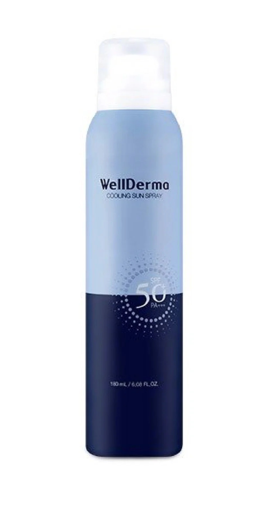 Xịt chống nắng Wellderma màu xanh 50uv + (chai)