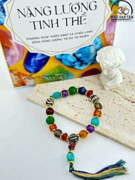 Vòng Tay Đá Lưu Ly Đa Sắc