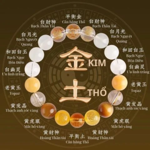 Vòng Tay Phong Thuỷ Dành Cho Mạng Kim Và Thổ