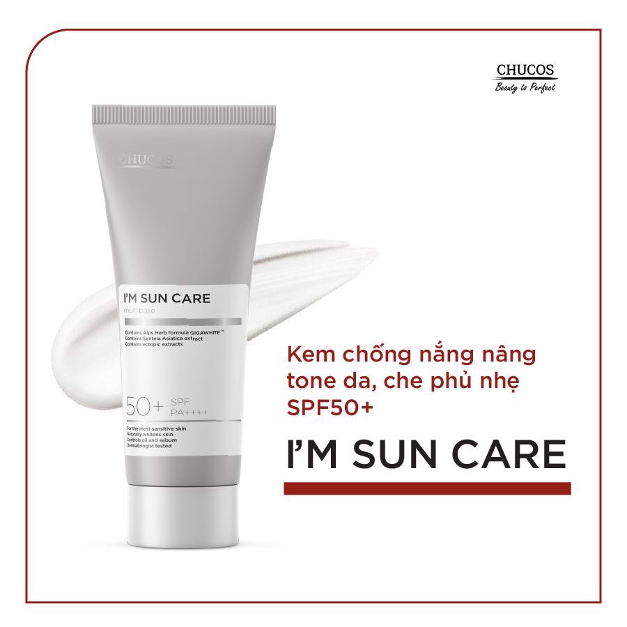 Kem chống nắng nâng tone da, che phủ nhẹ I’m Sun Care SPF 50+/PA++++ Bảo vệ da, kháng viêm, kiềm dầu