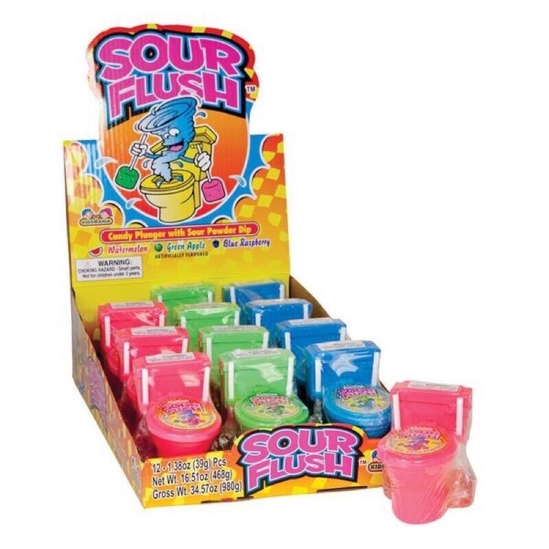 KẸO BỒN CẦU PLUNGER WITH SOUR POWDER DIP 39G KIDSMANIA (CÁI)