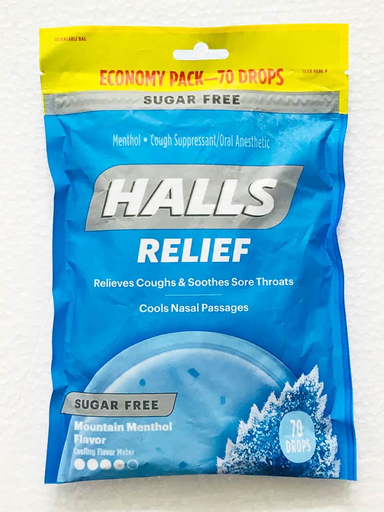 KẸO TRỊ VIÊM HỌNG HALLS 70 VIÊN, MOUNTAIN MENTHOL SUGAR FREE (Gói)