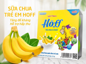 SỮA CHUA HOFF (Lốc 4 hộp): VỊ CHUỐI