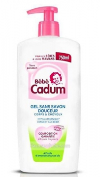 Tắm gội baby CADUM Hạnh nhân 750ML (Chai)