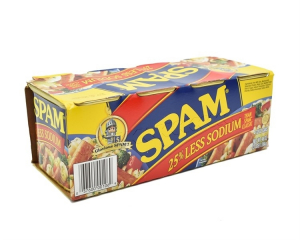 LỐC 4 THỊT HỘP GLORIOUS SPAM 25 LESS SODIUM 340G MỸ