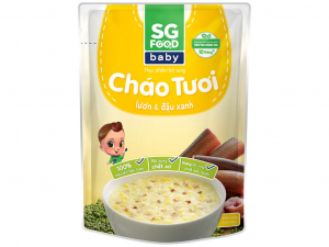 cháo tươi lươn và đậu xanh