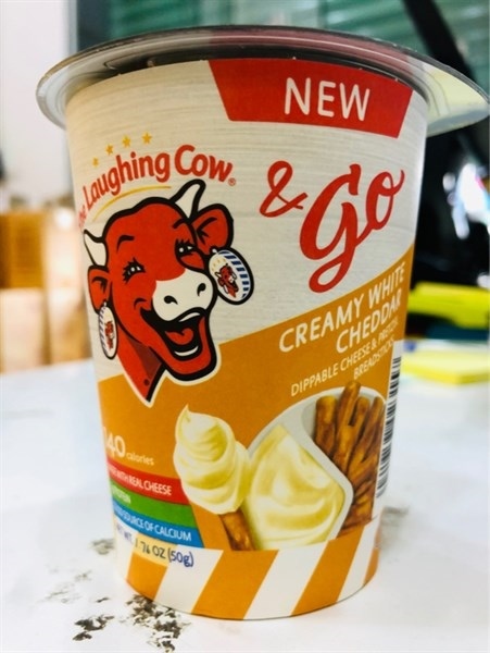 BÁNH CHẤM PHÔ MAI CON BÒ CƯỜI THE LAUGHING COW & GO CREAMY WHITE (hũ)