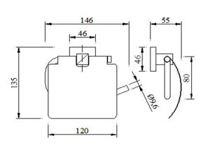 TRỤC GIẤY VỆ SINH BAOINOX BN V03