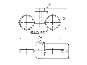 KỆ VÒNG ĐỂ LY BAOINOX M8-805