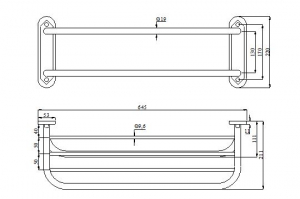 THANH VẮT KHĂN TẦNG BAOINOX BN 103A