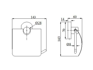 HỘP GIẤY VỆ SINH BAOINOX M8-803