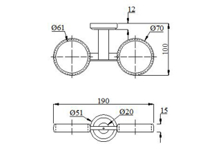 KỆ VÒNG ĐỂ LY BAOINOX M9-905