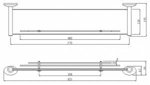 THANH VẮT KHĂN ĐƠN BAOINOX M3-3001