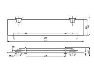 KỆ KÍNH BAOINOX M9-902